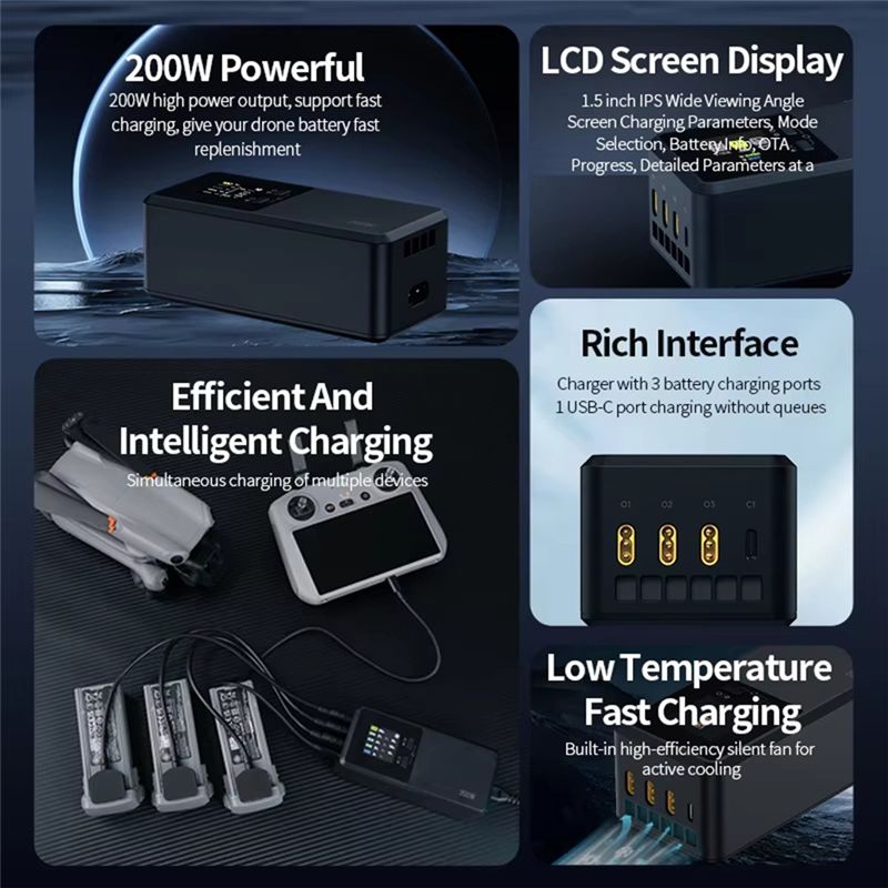 24-Hour Delivery Three-Way Sma - Drone Battery Smart recensie en prijs
