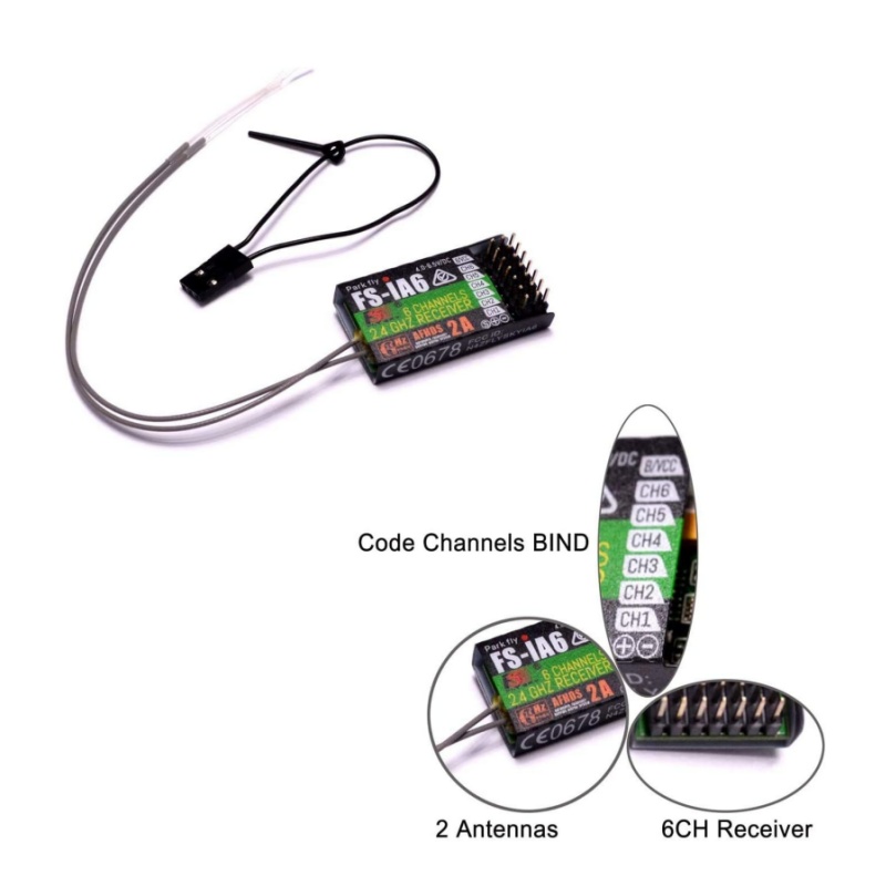 Flysky FS-IA6 Receiver 6CH Dua - Drone Battery Plate recensie en prijs