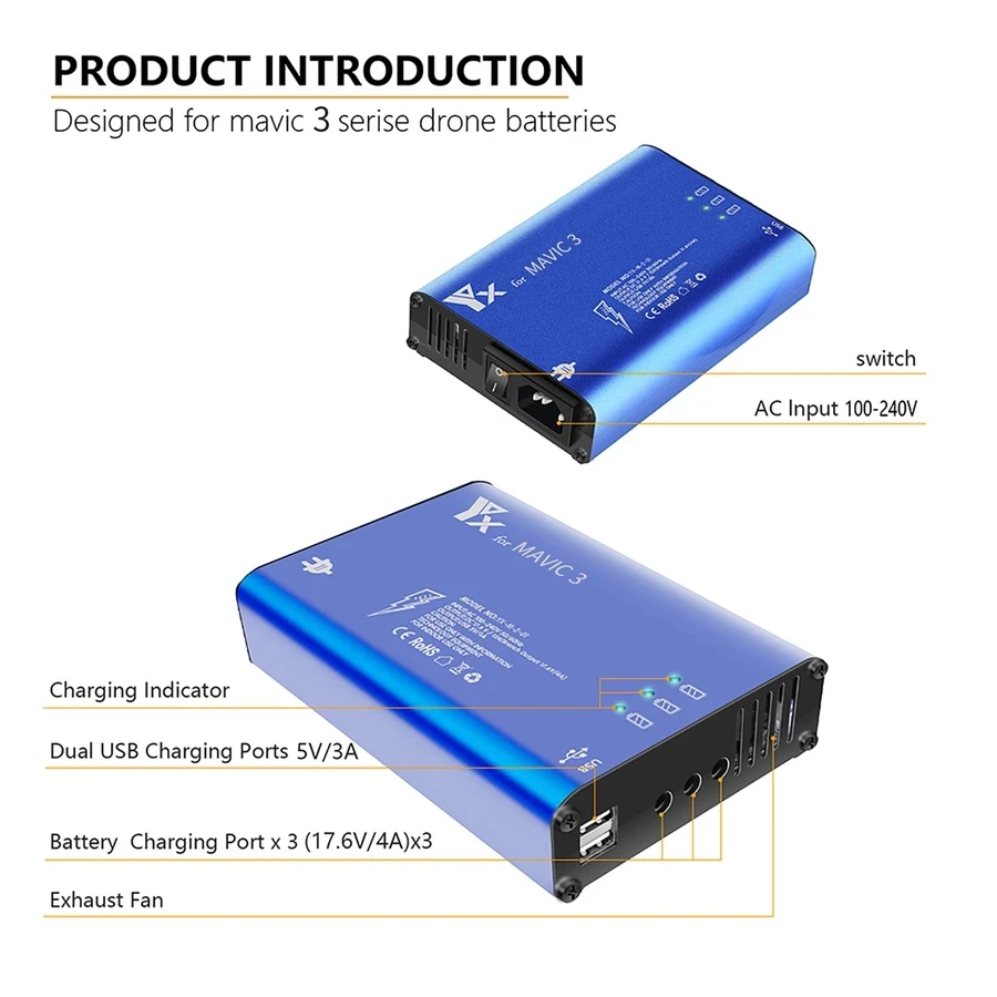 Battery Charger Hub 5in1 Charg - Drone Battery Smart recensie en prijs