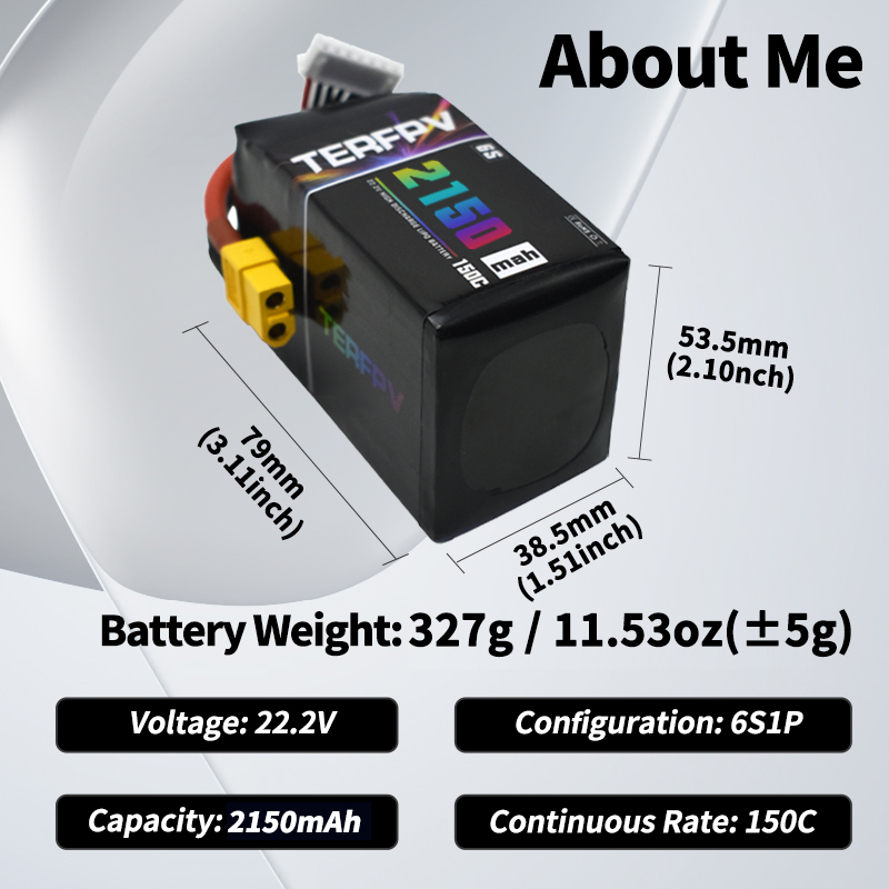 TERFPV Lipo Battery 6S 22.2V 1 - Drone Battery Plate recensie en prijs