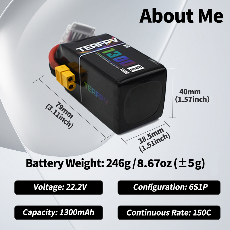 TERFPV Lipo Battery 6S 22.2V 1 - Drone Battery Plate recensie en prijs