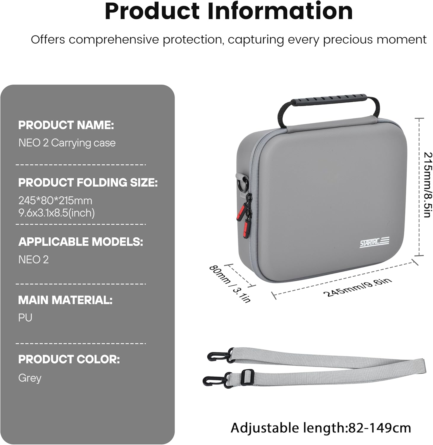 STARTRC Neo 2 Portable PU Shou - Drone Battery Case recensie en prijs
