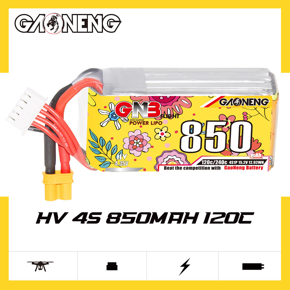 Upgraded GNB 4S 15.2V 850mAh L - Drone Battery 4S recensie en prijs