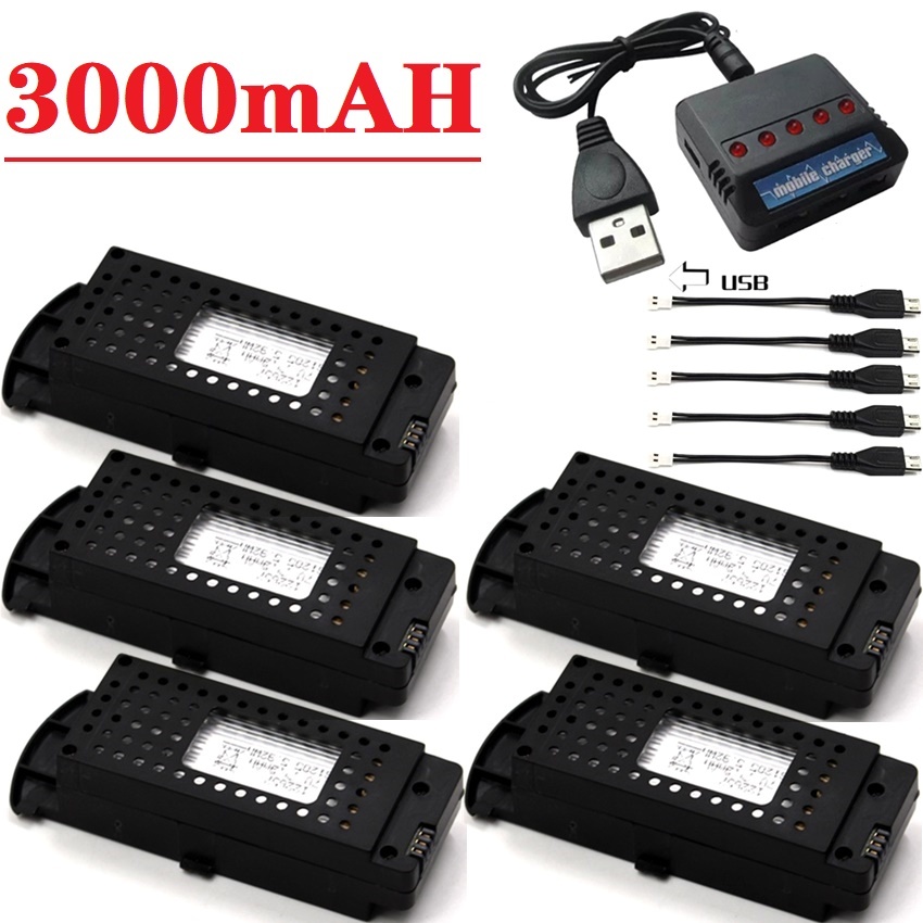 Q6 Drones Battery 3.7V 3000mAh - Drone Battery Li-Ion recensie en prijs