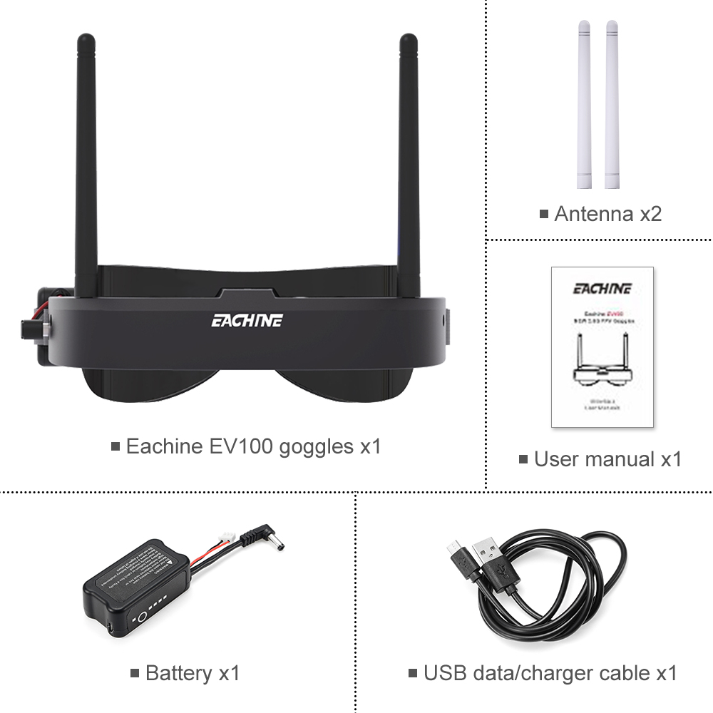 Eachine EV100 720*540 5.8G 72C - Drone Battery Box recensie en prijs