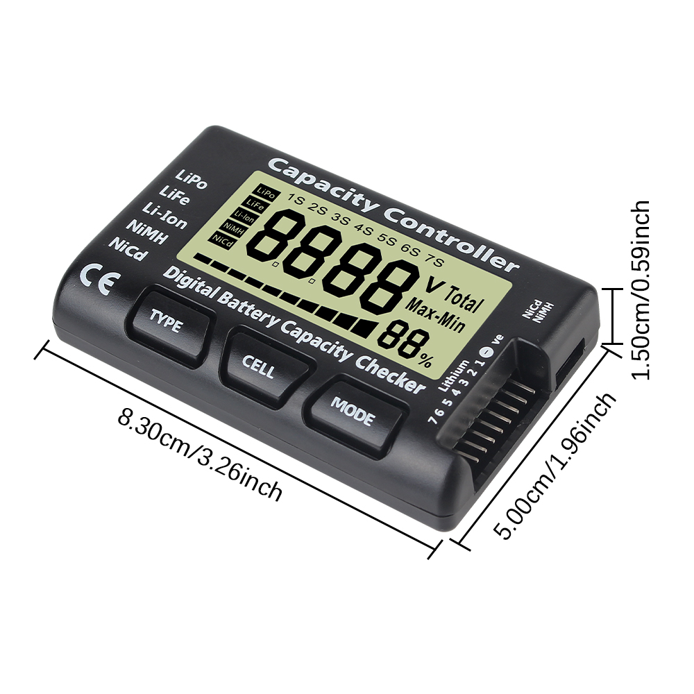 For Li-ion LiFe Nimh Nicd Lipo - Drone Battery Voltage Checker recensie en prijs