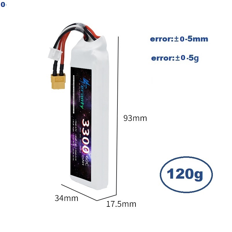 2S 7.4V LiPo Battery 3300mAh 6 - Drone Battery Connector recensie en prijs