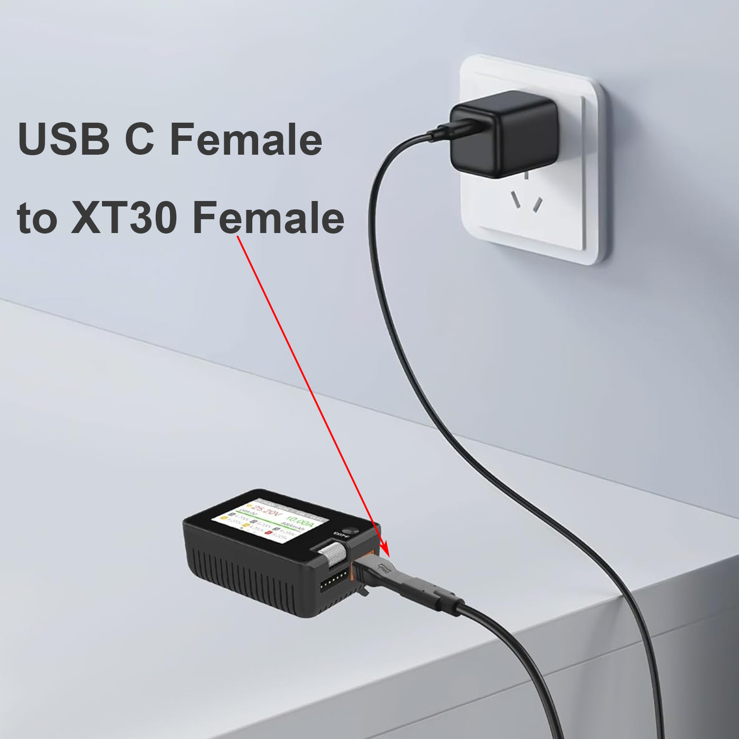 1pc USB Type C Female Input to - Drone Battery Connector recensie en prijs