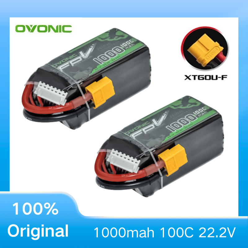 2Pcs OVONIC 1000mAh 100C 22.2V - Drone Battery Li-Ion recensie en prijs