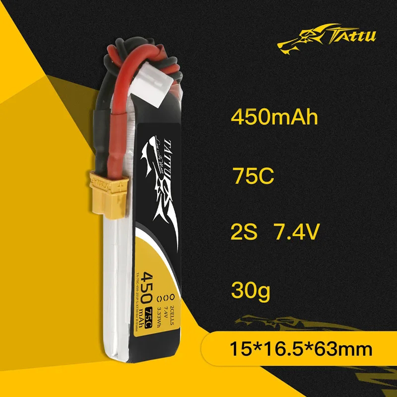 3Pcs NEW TATTU 450/500/550mAh  - Drone Battery 4S recensie en prijs