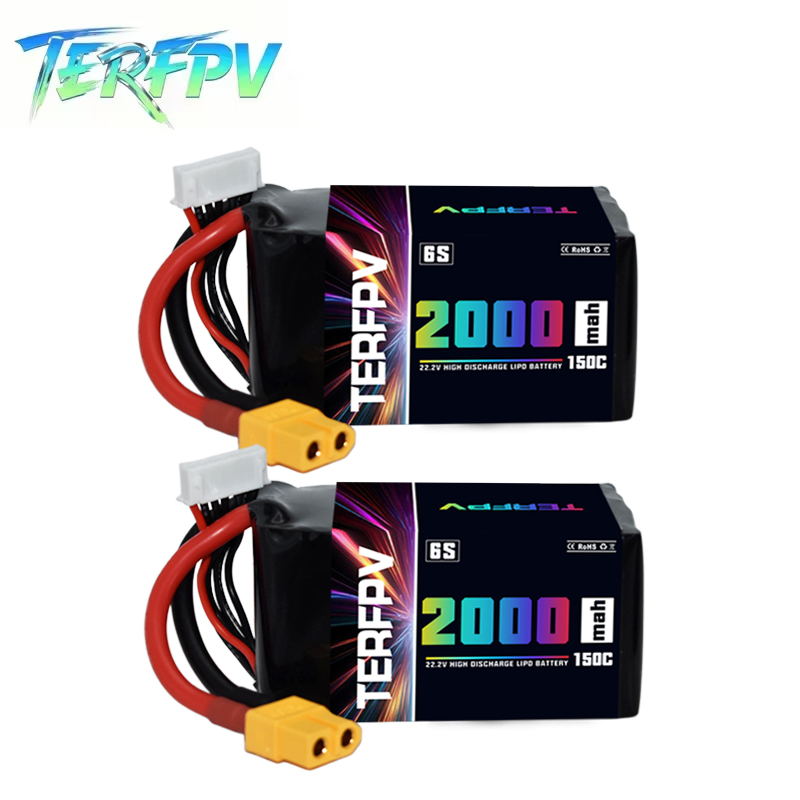 TERFPV 6S 22.2V 2000mAh 150C/3 - Drone Battery Plate recensie en prijs